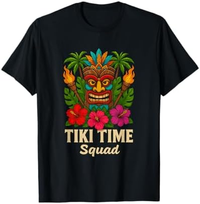 Amazon.com: Retro Tiki Bar Design Tiki Time T-Shirt : Clothing
